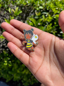 Bee Girl Enamel Pin