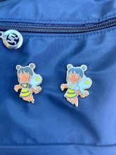Load image into Gallery viewer, Bee Girl Enamel Pin