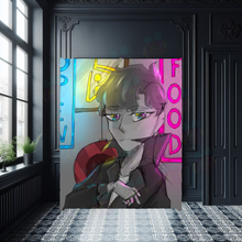 Load image into Gallery viewer, Anime character of Neon Knight Gallery luxury artwork