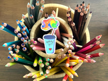 Load image into Gallery viewer, Drink Water Creative Juice Cup Sticker – Artfully Yours Rainbow Cloud Drink | Cute Artist Vinyl Decal Water Bottle Sticker