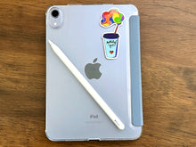 Load image into Gallery viewer, Drink Water Creative Juice Cup Sticker – Artfully Yours Rainbow Cloud Drink | Cute Artist Vinyl Decal Water Bottle Sticker