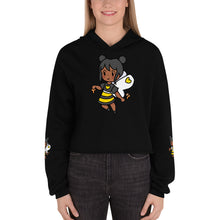 Load image into Gallery viewer, Bee Girl Crop Hoodie Sweatshirt