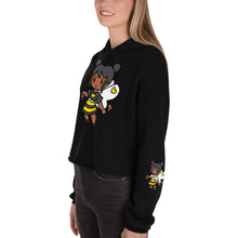 Load image into Gallery viewer, Bee Girl Crop Hoodie Sweatshirt