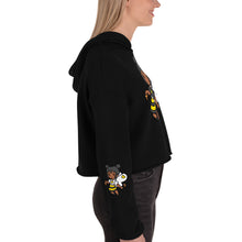 Load image into Gallery viewer, Bee Girl Crop Hoodie Sweatshirt