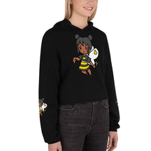 Load image into Gallery viewer, Bee Girl Crop Hoodie Sweatshirt