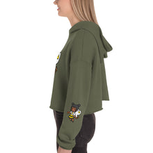Load image into Gallery viewer, Bee Girl Crop Hoodie Sweatshirt
