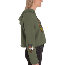 Load image into Gallery viewer, Bee Girl Crop Hoodie Sweatshirt