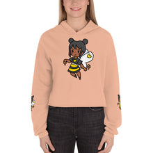 Load image into Gallery viewer, Bee Girl Crop Hoodie Sweatshirt