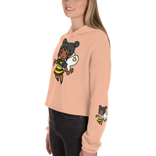 Load image into Gallery viewer, Bee Girl Crop Hoodie Sweatshirt