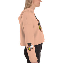 Load image into Gallery viewer, Bee Girl Crop Hoodie Sweatshirt