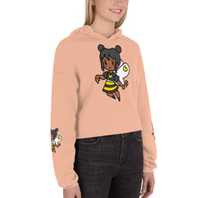 Load image into Gallery viewer, Bee Girl Crop Hoodie Sweatshirt