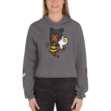 Load image into Gallery viewer, Bee Girl Crop Hoodie Sweatshirt