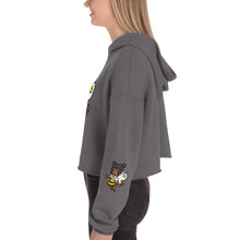 Load image into Gallery viewer, Bee Girl Crop Hoodie Sweatshirt