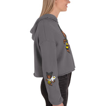 Load image into Gallery viewer, Bee Girl Crop Hoodie Sweatshirt