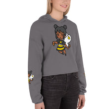 Load image into Gallery viewer, Bee Girl Crop Hoodie Sweatshirt