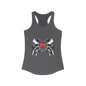 Winged Heart Tank Top | Angel Wings, Heart, Grunge, Fashion, Racer back, Handdrawn