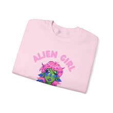 Load image into Gallery viewer, Alien Girl Just Wanna Have Fun Unisex Heavy Blend™ Crewneck Sweatshirt