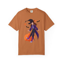 Load image into Gallery viewer, Whimsical Halloween Witch Unisex T-shirt - Spooky Season Tee