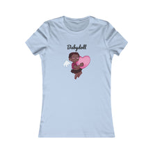 Load image into Gallery viewer, Babydoll Angel Tight Fit T-Shirt | Adorable Angel Graphic Tee, Y2K Inspired, Handdrawn, Cupid