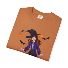 Load image into Gallery viewer, Whimsical Halloween Witch Unisex T-shirt - Spooky Season Tee