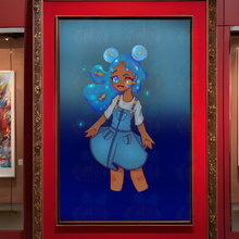 Load image into Gallery viewer, Bubbles canvas wall art surreal underwater fantasy decor