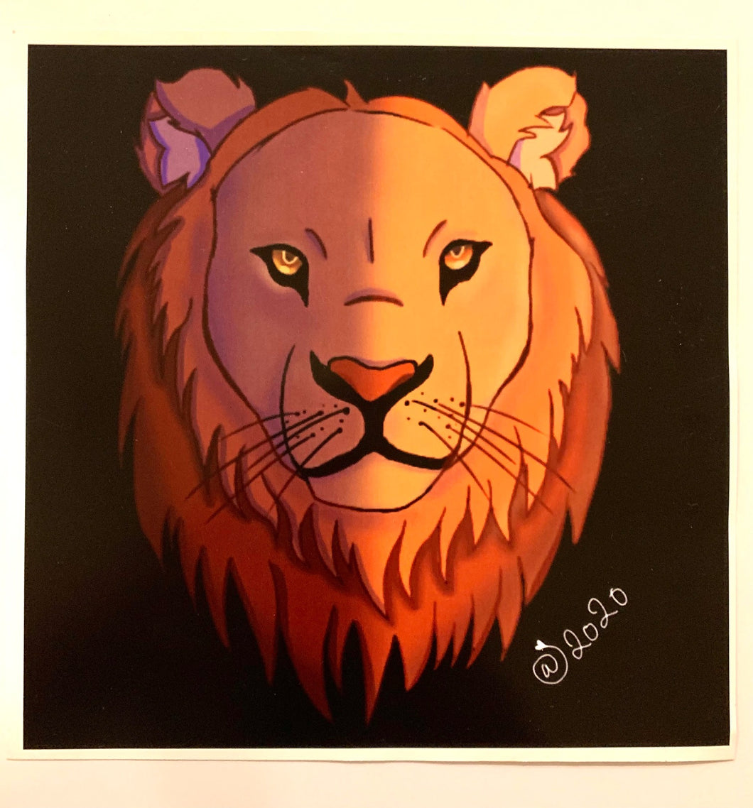 Lion King Of The Jungle Art Print