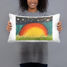 Load image into Gallery viewer, Rainbow At Sunset Pillow